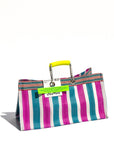 RECYCLED PLASTIC STRIPE BAG - Wide