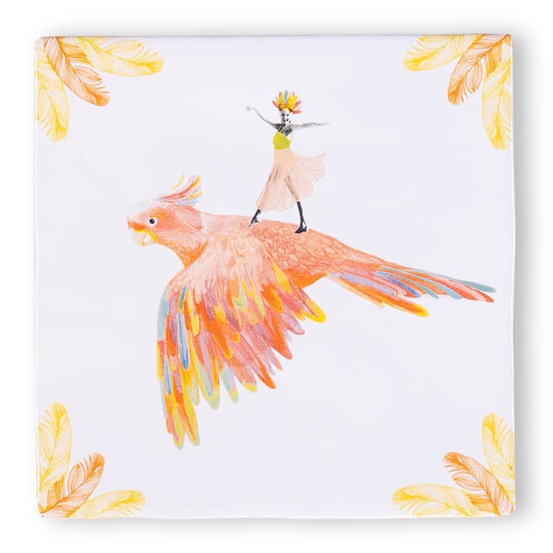 Bird of paradise | StoryTiles art on tile