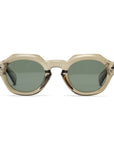 LAMAR Transparent Olive Sunglasses | Green Lens