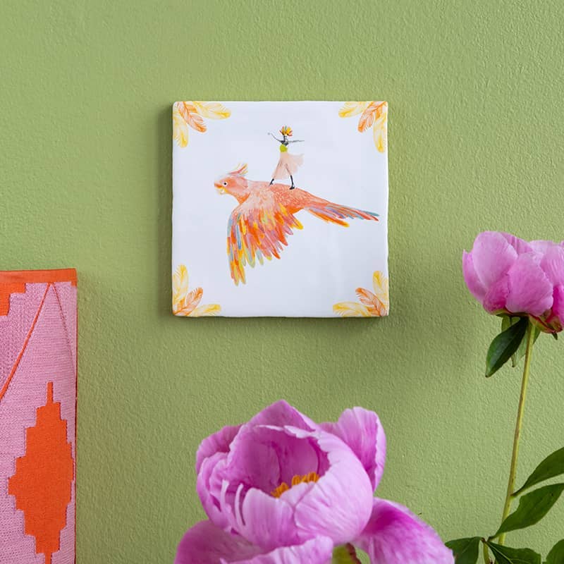 Bird of paradise | StoryTiles art on tile