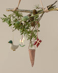 Cornet Ornament : Checker Red