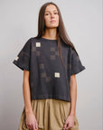 Albers Short Sleeve Sweater Tee - Obsidian