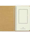 Traveler's Company Spiral Notebook A6 Blank PAPER WHITE