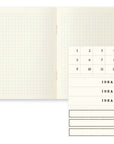 MD A6 LIGHT Notebook, Grid 3Pcs