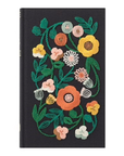 5-Year Diary Embroidery Flower - Black