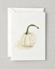 White pumpkin mini notecard