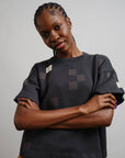 Albers Short Sleeve Sweater Tee - Obsidian