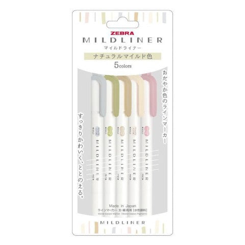 MILDLINER MILD 5 COLOR SET - Natural