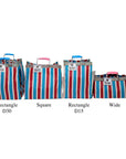 RECYCLED PLASTIC STRIPE BAG - Rectangle D30