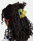 Flower Claw in Jade Swirl