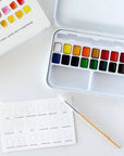 Watercolor paint set 18 colors with brush