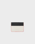 Filium Cream Leather Cardholder - Eyes Engraved