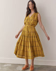 Drawstring cotton plaid skirts
