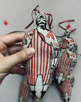Tattooed Strong Man - Cotton-filled Ornament, Token