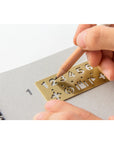 TRC Brass Template Bookmark - NUMBER