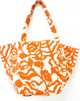Boho Canvase Tote Bag : Orange