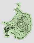Mountain Sticker | Mt Baker Topography | Vinyl Sticker