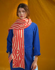 Log Shaped Scarf - Inferno