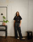 Albers Short Sleeve Sweater Tee - Obsidian