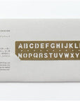 TRC Brass Template Bookmark - ALPHABET