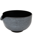 Yukiakari Katakuchi Matcha Bowl With Spout - Kuro Matte