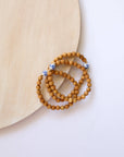 Cypress Wood Flowers Bracelet