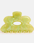 Flower Claw in Jade Swirl