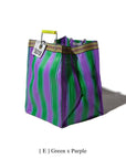 RECYCLED PLASTIC STRIPE BAG - Rectangle D30