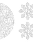 Floral Mandalas Coloring Book
