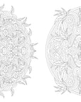 Floral Mandalas Coloring Book