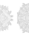 Floral Mandalas Coloring Book