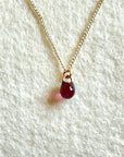 Droplet Small Necklace GF AMETHYST
