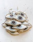 Evil Eye, Cotton & Lavender stuffed Ornament, Token