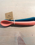 Silicone Spoon Set - Mimosa / Coral
