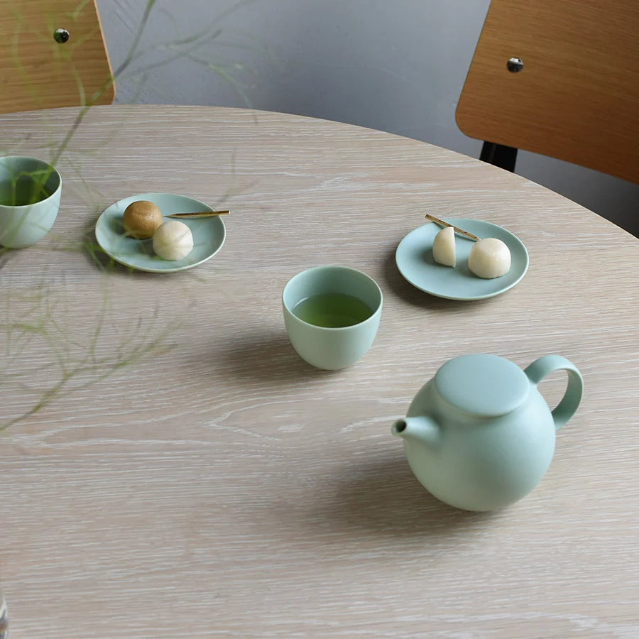 Pebble Tea Pot - Moss Green
