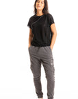 S451LN Linen - Seamed Popover BLACK