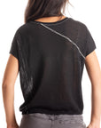 S451LN Linen - Seamed Popover BLACK