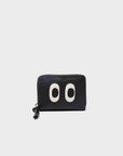 Frodo Black Leather Zip Around Wallet - Look Up š
