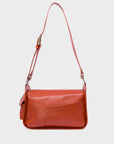 Houston Baked City Brown Leather Shoulder Bag - All Over Eyes Embroidery