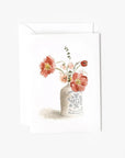Vintage bouquet mini enclosure notecard