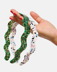 Wavy Headband in Terrazzo