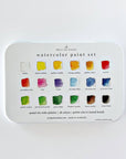 Watercolor paint set 18 colors with brush
