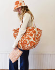 Boho Canvase Tote Bag : Orange