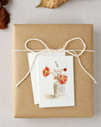 Vintage bouquet mini enclosure notecard