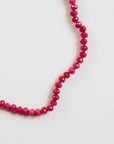 Pink Jade Gemstone Necklace