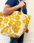 Boho Canvas Tote Bag : YELLOW