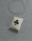 Club Necklace, Lavender Filled, Cotton