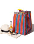 RECYCLED PLASTIC STRIPE BAG - Rectangle D30