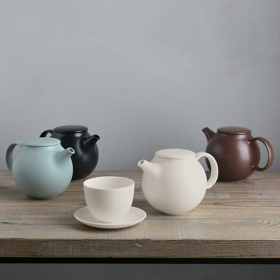 Pebble Tea Pot - Moss Green