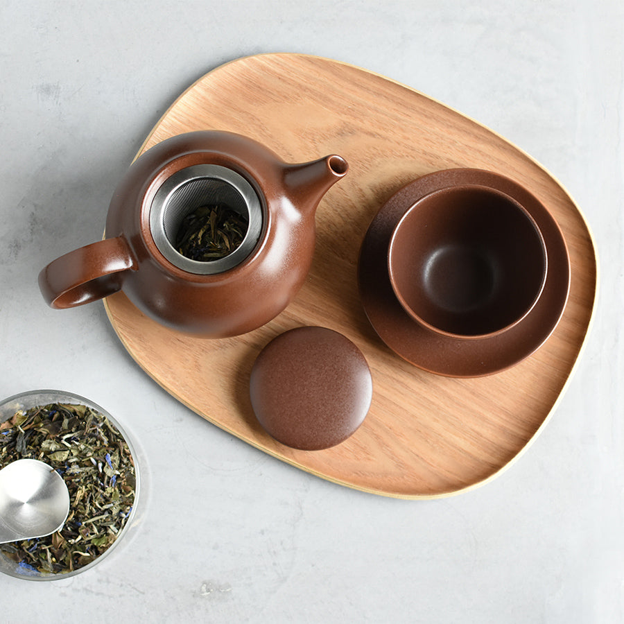 Pebble Cup and Saucer - Brown